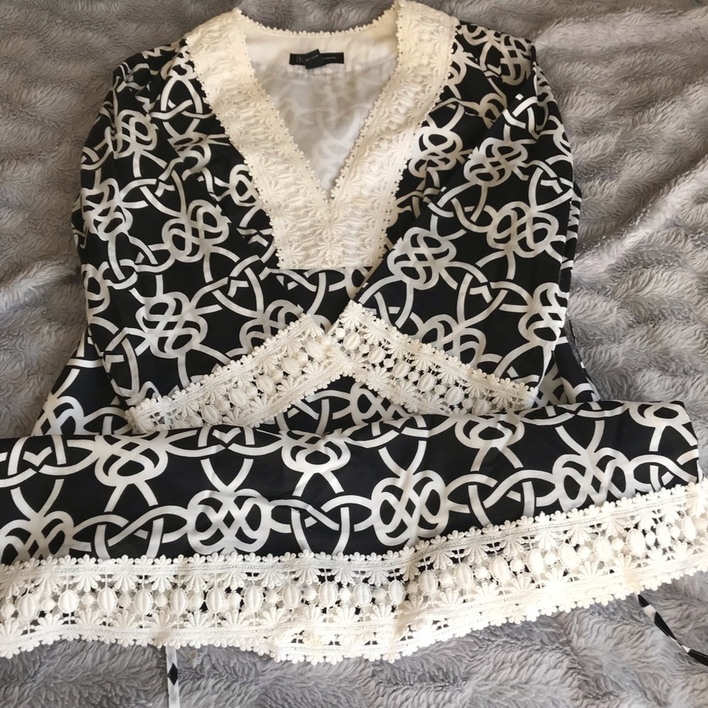 INC International Concepts black and white dress - Picture 2 of 3